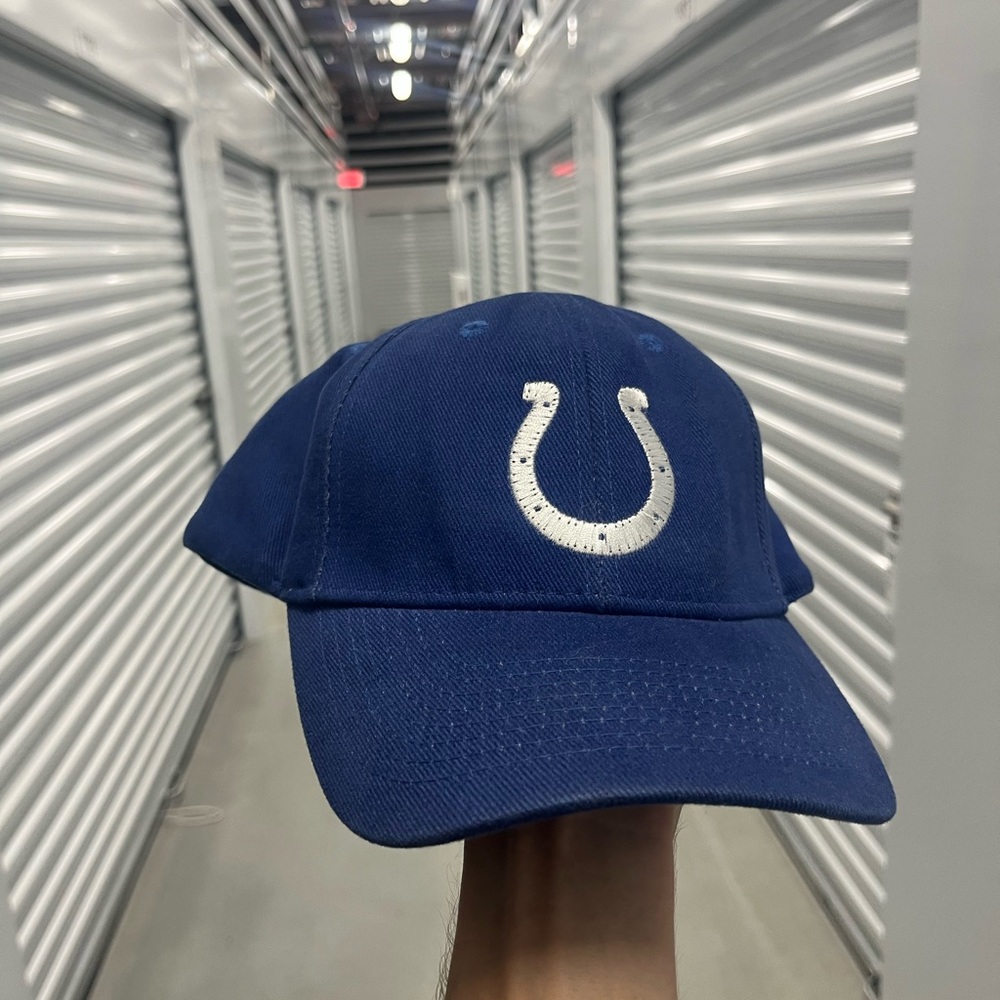 Vintage Y2K Indianapolis Colts Strap Back Hat Blue NFL LightWear Light Up